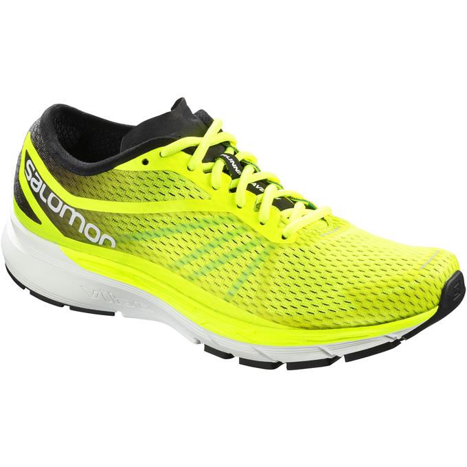 Salomon Singapore Mens Running Shoes - SONIC RA PRO Fluorescent Yellow | 59061-EQZJ